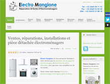Tablet Screenshot of electromangione.com